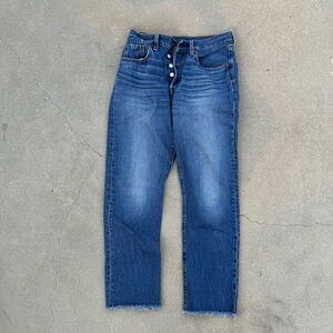 Levi’s Premium 501 Original Button Fly Jeans | Medium Wash | W27 L28